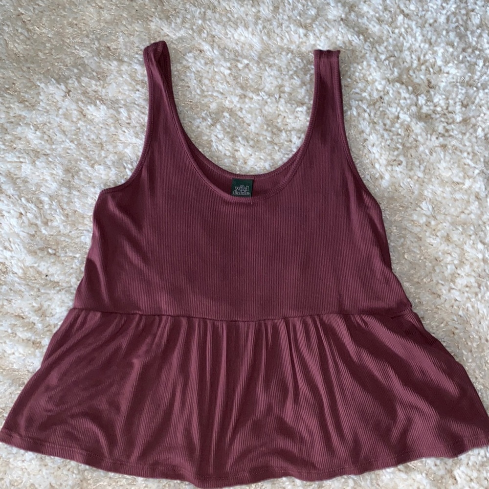 WILD FABLE BY TARGET: maroon tank size xs
